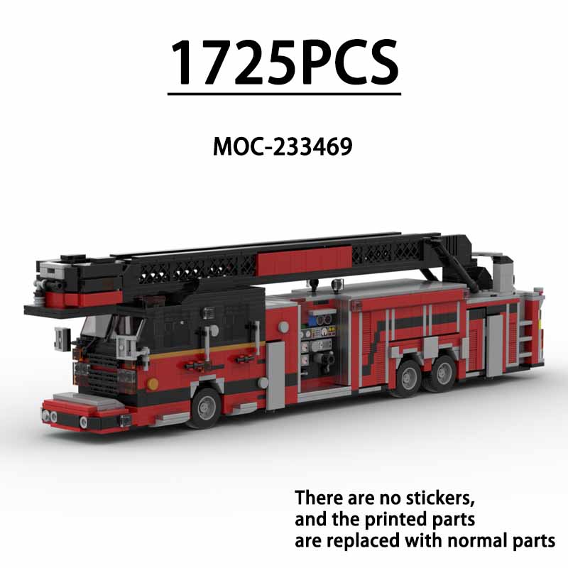 Fire Escape Ladder - MOC-233469 100ft Tower Ladder Fire Truck