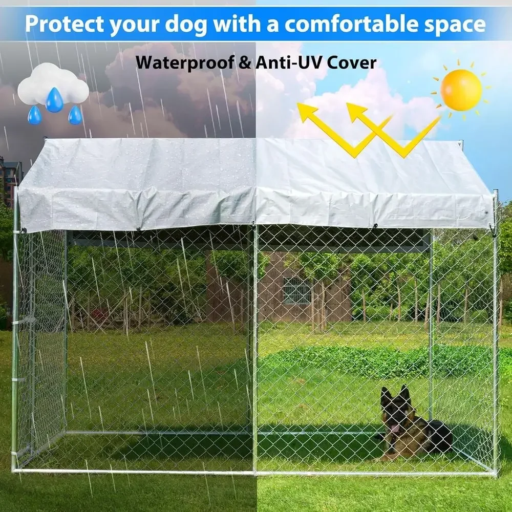 Sturdy 10x6x7.7ft Outdoor Dog  - Security Chain Door ulasan dan harga