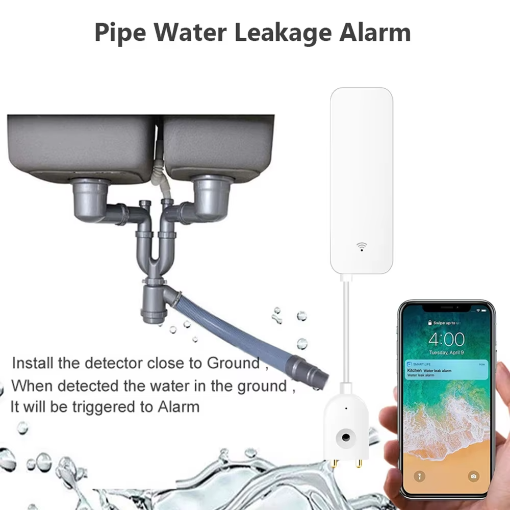 ZigBee WiFi Water Leak Sensor  - Water Alarm Sensor ulasan dan harga