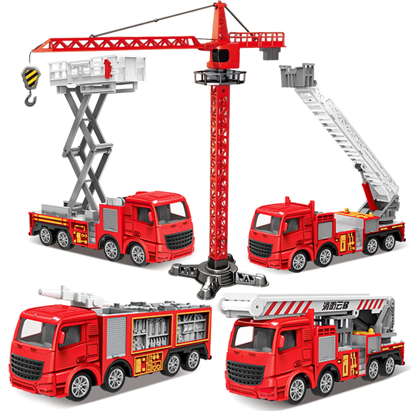 1:55 Diecast Fire Truck Model  - Fire Escape Ladder ulasan dan harga