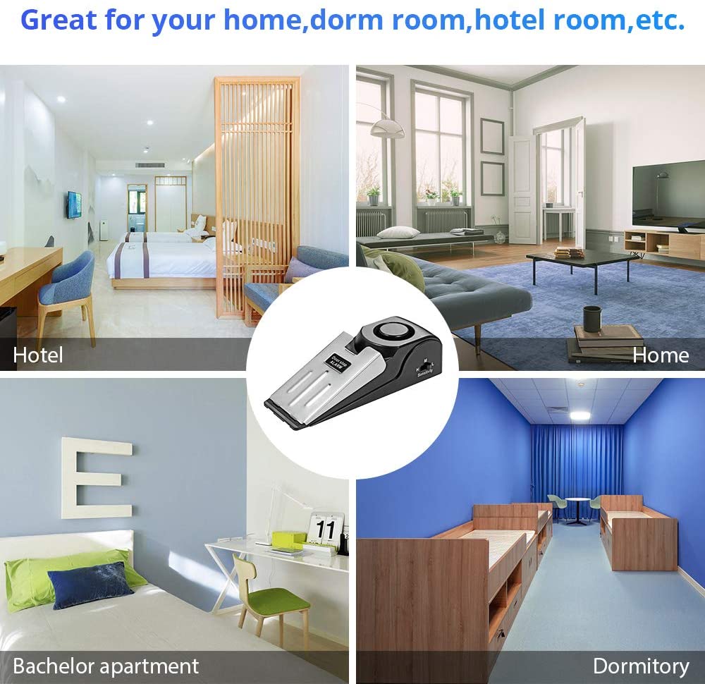 1Pc Door Stopper Alarm Portabl - Door Stop Alarm ulasan dan harga