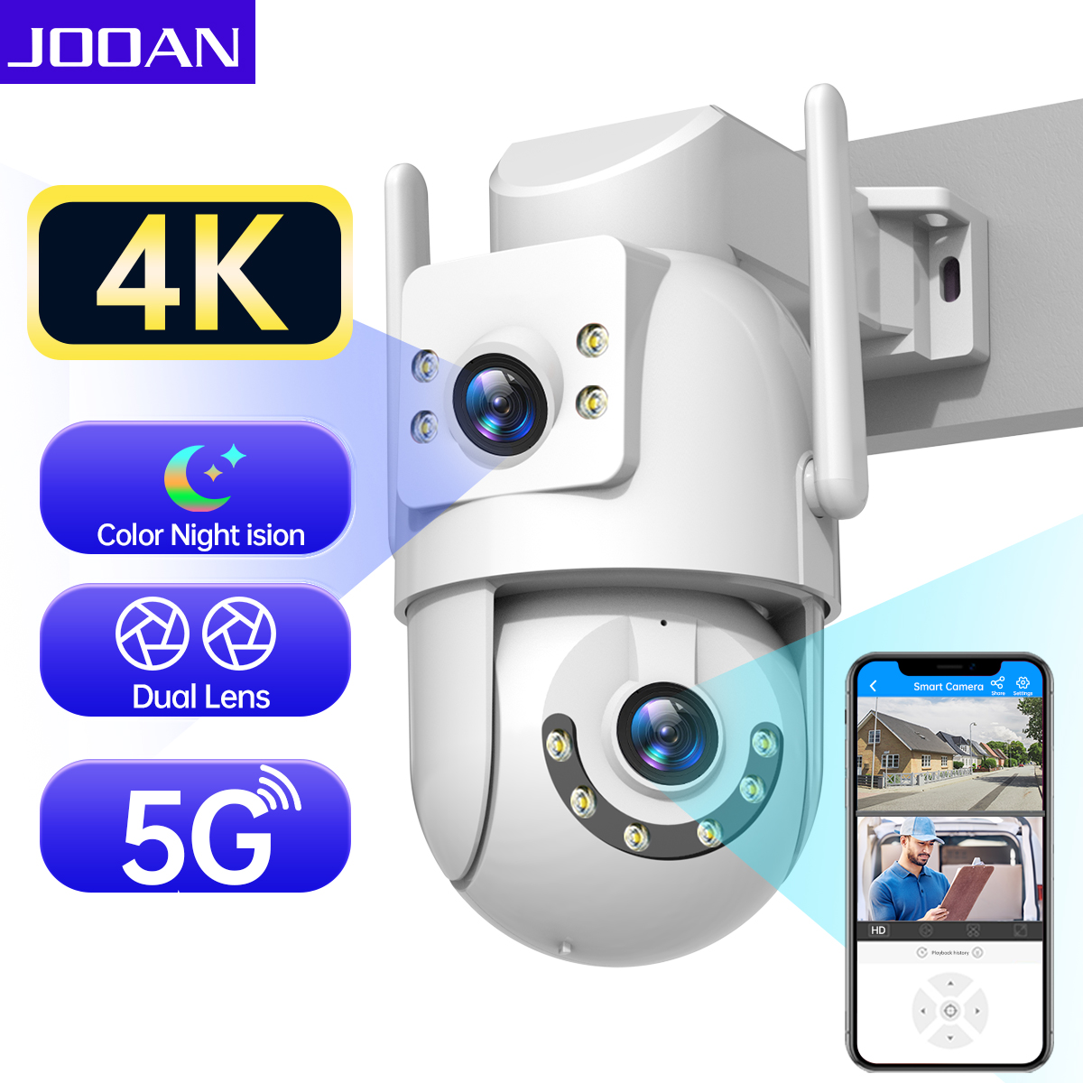 Jooan 4K 8MP HD Wifi PTZ Camer - Eufy Camera E220 ulasan dan harga